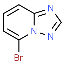 ChemSpider 2D Image | 5-Bromo[1,2,4]triazolo[1,5-a]pyridine | C6H4BrN3