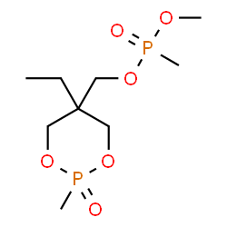 ChemSpider 2D Image | (5-Ethyl-2-methyl-2-oxido-1,3,2-dioxaphosphinan-5-yl)methyl methyl methylphosphonate | C9H20O6P2