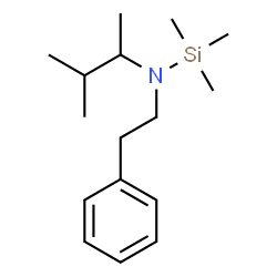 ChemSpider 2D Image | 1,1,1-Trimethyl-N-(3-methyl-2-butanyl)-N-(2-phenylethyl)silanamine | C16H29NSi