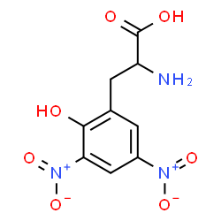 ChemSpider 2D Image | 2-Hydroxy-3,5-dinitrophenylalanine | C9H9N3O7