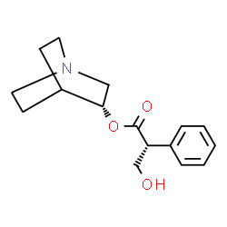 ChemSpider 2D Image | (3R)-1-Azabicyclo[2.2.2]oct-3-yl (2R)-3-hydroxy-2-phenylpropanoate | C16H21NO3
