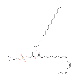ChemSpider 2D Image | 1-heptadecanoyl-2-[(9Z,12Z,15Z)-octadecatrienoyl]-sn-glycero-3-phosphocholine | C43H80NO8P