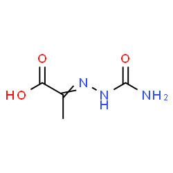 ChemSpider 2D Image | 2-(Carbamoylhydrazono)propanoic acid | C4H7N3O3