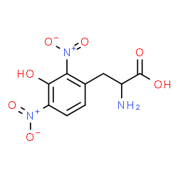 ChemSpider 2D Image | 3-Hydroxy-2,4-dinitrophenylalanine | C9H9N3O7