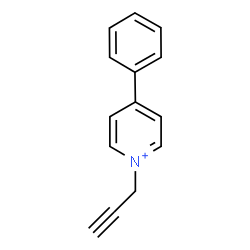 ChemSpider 2D Image | 4-Phenyl-1-(2-propyn-1-yl)pyridinium | C14H12N