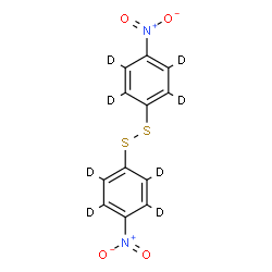 ChemSpider 2D Image | 1,1'-Disulfanediylbis[4-nitro(~2~H_4_)benzene] | C12D8N2O4S2