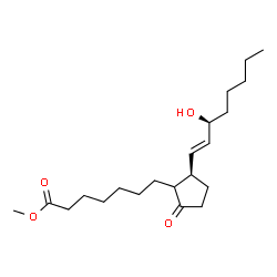 ChemSpider 2D Image | Methyl (8xi,13E,15S)-15-hydroxy-9-oxoprost-13-en-1-oate | C21H36O4