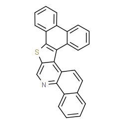 ChemSpider 2D Image | Benzo[h]phenanthro[9',10':4,5]thieno[2,3-c]quinoline | C27H15NS