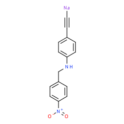 ChemSpider 2D Image | ({4-[(4-Nitrobenzyl)amino]phenyl}ethynyl)sodium | C15H11N2NaO2