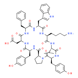 ChemSpider 2D Image | hymenamide J | C58H70N10O12