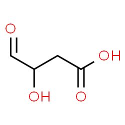 ChemSpider 2D Image | 3-Hydroxy-4-oxobutanoic acid | C4H6O4