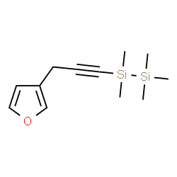ChemSpider 2D Image | 1-[3-(3-Furyl)-1-propyn-1-yl]-1,1,2,2,2-pentamethyldisilane | C12H20OSi2