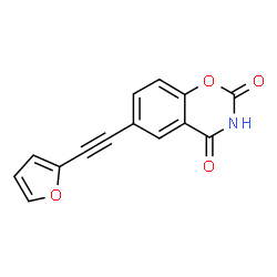 ChemSpider 2D Image | 6-(2-Furylethynyl)-2H-1,3-benzoxazine-2,4(3H)-dione | C14H7NO4
