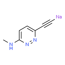 ChemSpider 2D Image | {[6-(Methylamino)-3-pyridazinyl]ethynyl}sodium | C7H6N3Na