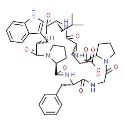 ChemSpider 2D Image | hymenamide C | C43H54N8O9