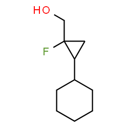ChemSpider 2D Image | (2-Cyclohexyl-1-fluorocyclopropyl)methanol | C10H17FO