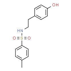 ChemSpider 2D Image | N-[2-(4-Hydroxyphenyl)ethyl]-4-methylbenzenesulfonamide | C15H17NO3S