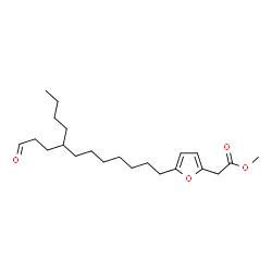 ChemSpider 2D Image | Methyl {5-[8-(3-oxopropyl)dodecyl]-2-furyl}acetate | C22H36O4