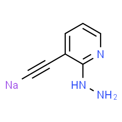 ChemSpider 2D Image | [(2-Hydrazino-3-pyridinyl)ethynyl]sodium | C7H6N3Na