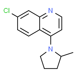 ChemSpider 2D Image | 7-Chloro-4-(2-methyl-1-pyrrolidinyl)quinoline | C14H15ClN2