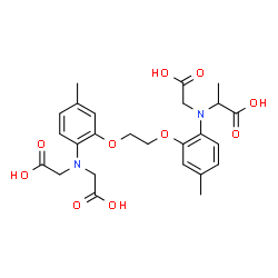 ChemSpider 2D Image | N-[2-(2-{2-[Bis(carboxymethyl)amino]-5-methylphenoxy}ethoxy)-4-methylphenyl]-N-(carboxymethyl)alanine | C25H30N2O10
