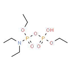 ChemSpider 2D Image | (diethylamino-ethoxy-phosphoryl) ethyl hydrogen phosphate | C8H21NO6P2