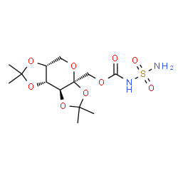 ChemSpider 2D Image | [(3aS,5aR,8aR,8bS)-2,2,7,7-Tetramethyltetrahydro-3aH-bis[1,3]dioxolo[4,5-b:4',5'-d]pyran-3a-yl]methyl sulfamoylcarbamate | C13H22N2O9S