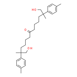 ChemSpider 2D Image | 1,13-Dihydroxy-2,12-dimethyl-2,12-bis(4-methylphenyl)-7-tridecanone | C29H42O3
