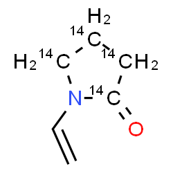 ChemSpider 2D Image | 1-vinylpyrrolidin-2-one | C214C4H9NO
