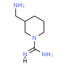 ChemSpider 2D Image | 3-(aminomethyl)piperidine-1-carboxamidine | C7H16N4