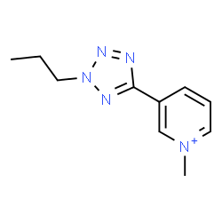 ChemSpider 2D Image | 1-Methyl-3-(2-propyl-2H-tetrazol-5-yl)pyridinium | C10H14N5