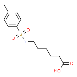 ChemSpider 2D Image | 6-[[(4-Methylphenyl)sulfonyl]amino]hexanoic acid | C13H19NO4S