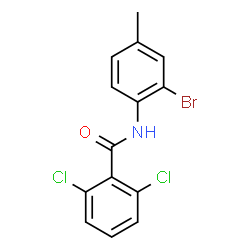 ChemSpider 2D Image | N-(2-Bromo-4-methylphenyl)-2,6-dichlorobenzamide | C14H10BrCl2NO
