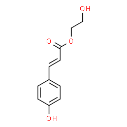 ChemSpider 2D Image | 2-Hydroxyethyl (2E)-3-(4-hydroxyphenyl)acrylate | C11H12O4