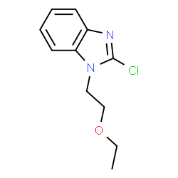 ChemSpider 2D Image | 2-Chloro-1-(2-ethoxyethyl)-1H-benzimidazole | C11H13ClN2O