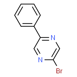 ChemSpider 2D Image | 2-Bromo-5-phenylpyrazine | C10H7BrN2