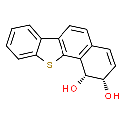 ChemSpider 2D Image | (1R,2S)-1,2-Dihydrobenzo[b]naphtho[2,1-d]thiophene-1,2-diol | C16H12O2S