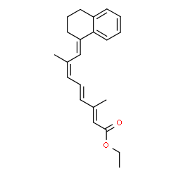 ChemSpider 2D Image | Ethyl (2E,4E,6Z,8E)-8-(3,4-dihydro-1(2H)-naphthalenylidene)-3,7-dimethyl-2,4,6-octatrienoate | C22H26O2