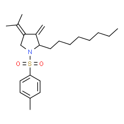 ChemSpider 2D Image | 4-Isopropylidene-3-methylene-1-[(4-methylphenyl)sulfonyl]-2-octylpyrrolidine | C23H35NO2S