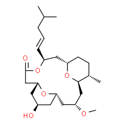ChemSpider 2D Image | (1R,3R,5S,7R,9R,13R,15S,18S)-7-Hydroxy-3-methoxy-18-methyl-13-[(1E)-4-methyl-1-penten-1-yl]-12,19,20-trioxatricyclo[13.3.1.1~5,9~]icosan-11-one | C25H42O6