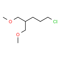 ChemSpider 2D Image | 5-Chloro-1-methoxy-2-(methoxymethyl)pentane | C8H17ClO2