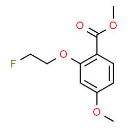 ChemSpider 2D Image | Methyl 2-(2-fluoroethoxy)-4-methoxybenzoate | C11H13FO4