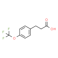 ChemSpider 2D Image | 3-[4-(Trifluoromethoxy)phenyl]propanoic acid | C10H9F3O3