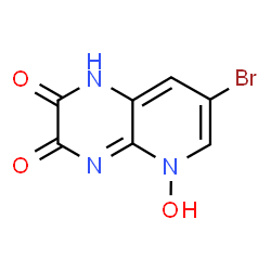ChemSpider 2D Image | 7-Bromo-5-hydroxy-1,5-dihydropyrido[2,3-b]pyrazine-2,3-dione | C7H4BrN3O3