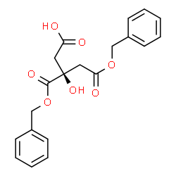 ChemSpider 2D Image | (3S)-5-(Benzyloxy)-3-[(benzyloxy)carbonyl]-3-hydroxy-5-oxopentanoic acid | C20H20O7