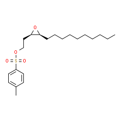 ChemSpider 2D Image | 2-[(2R,3S)-3-Decyl-2-oxiranyl]ethyl 4-methylbenzenesulfonate | C21H34O4S