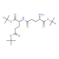 ChemSpider 2D Image | Bis(2-methyl-2-propanyl) (2R)-2-({(4S)-4-amino-5-[(2-methyl-2-propanyl)oxy]-5-oxopentanoyl}amino)pentanedioate | C22H40N2O7