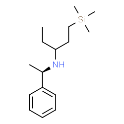 ChemSpider 2D Image | N-[(1R)-1-Phenylethyl]-1-(trimethylsilyl)-3-pentanamine | C16H29NSi