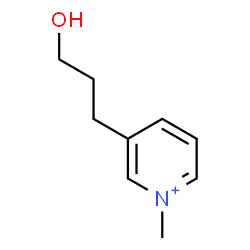 ChemSpider 2D Image | 3-(3-Hydroxypropyl)-1-methylpyridinium | C9H14NO
