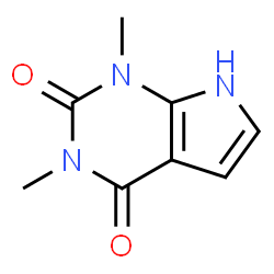 ChemSpider 2D Image | 1,3-Dimethyl-1H-pyrrolo[2,3-d]pyrimidine-2,4(3H,7H)-dione | C8H9N3O2